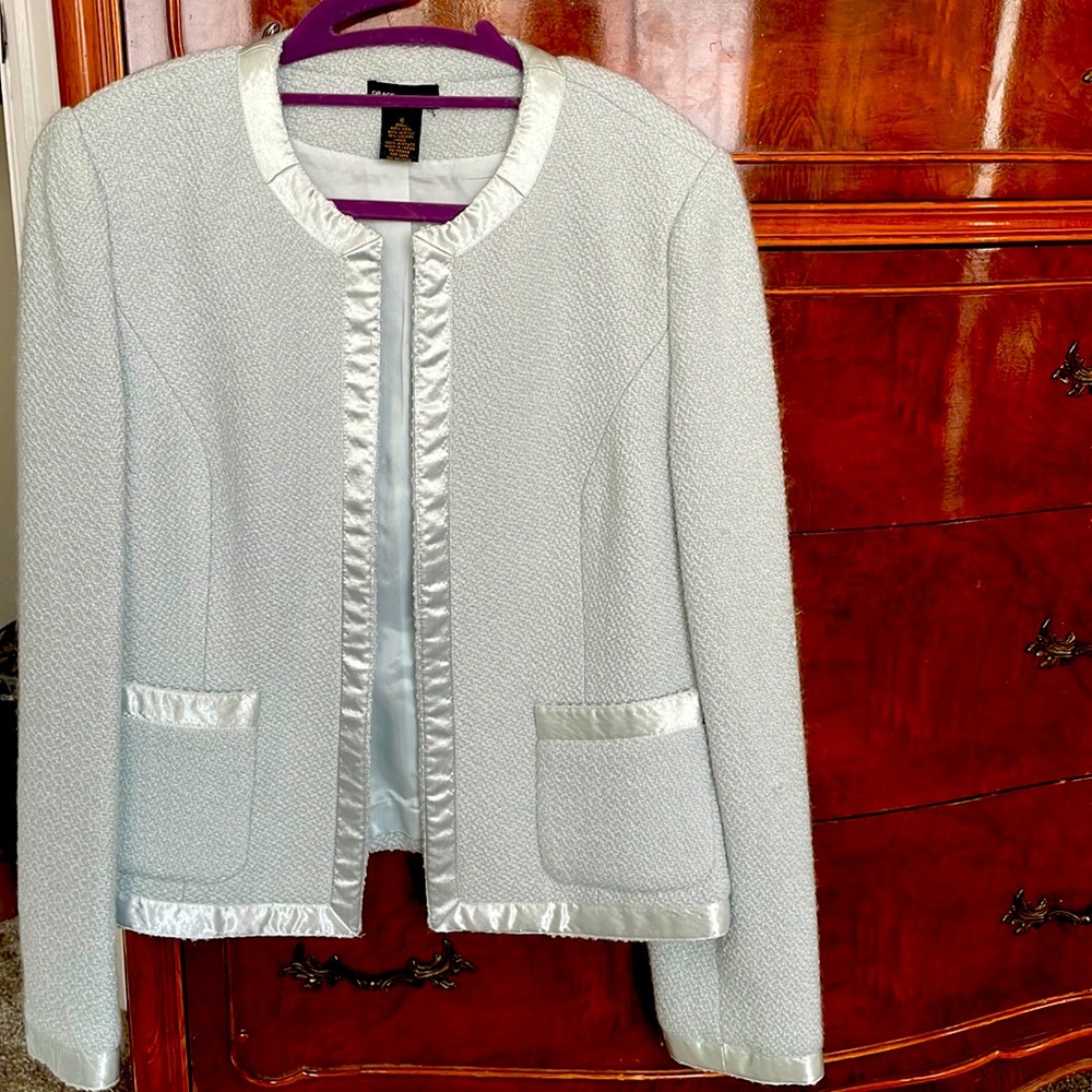 Vintage grace elements blazer jacket size 6 color light blue